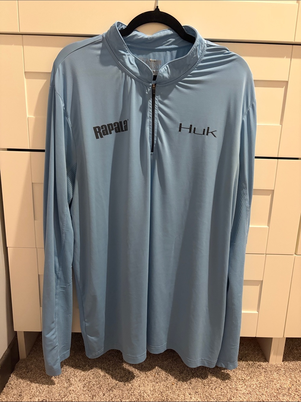 Huk Light Blue Men's Long-Sleeve Fishing Shirt